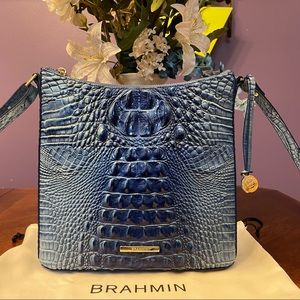 SOUGHT AFTER COLOR! NWOT Brahmin Electric Blue Katie Crossbody Bag